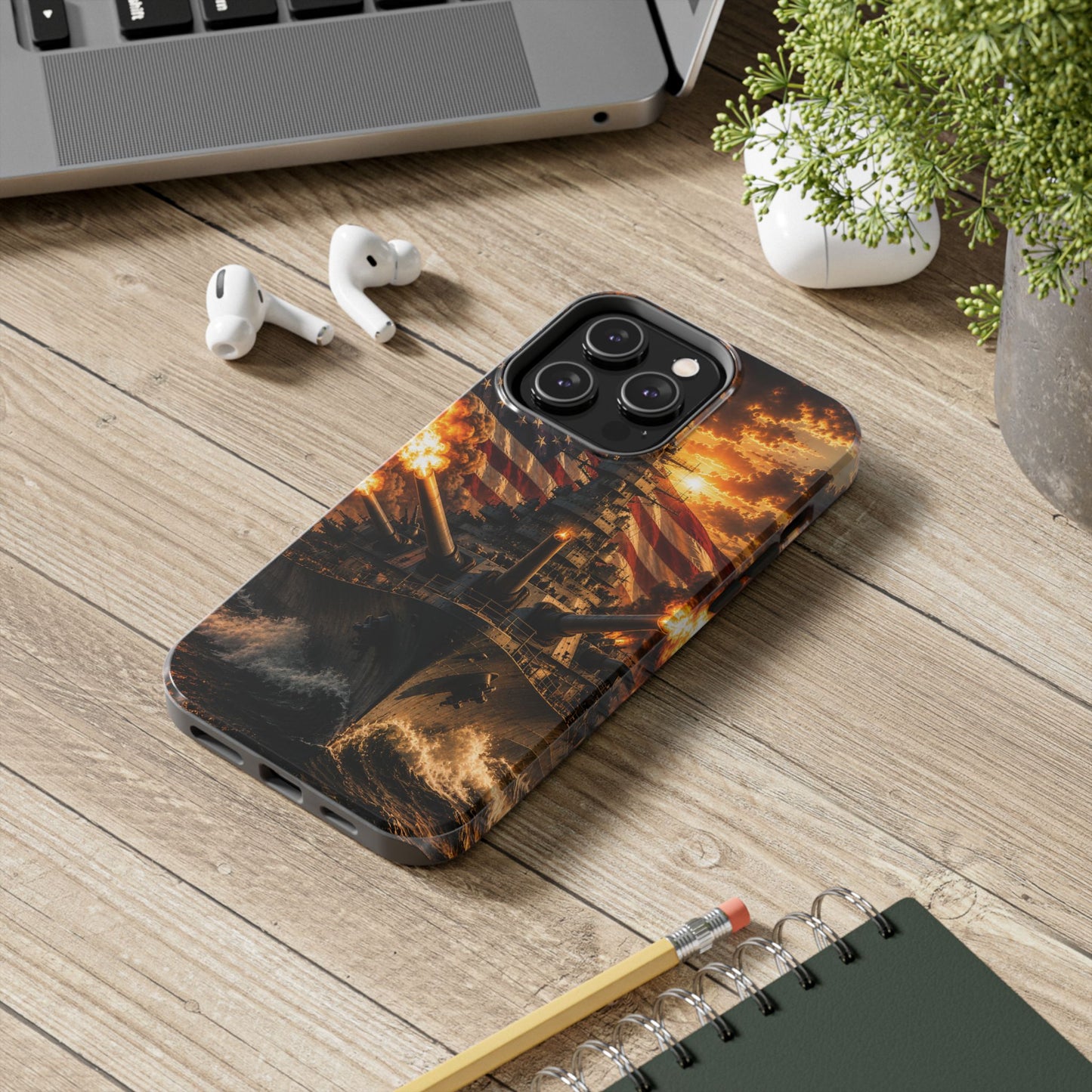 Battleship Flag Phone Case – Tough Patriotic Military iPhone Cover