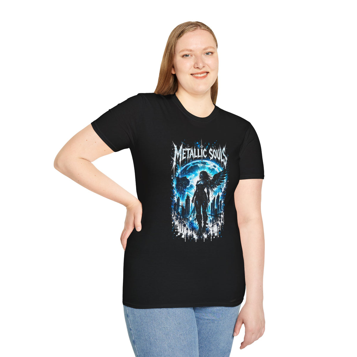 Mystical Blue Raven Forest T-Shirt