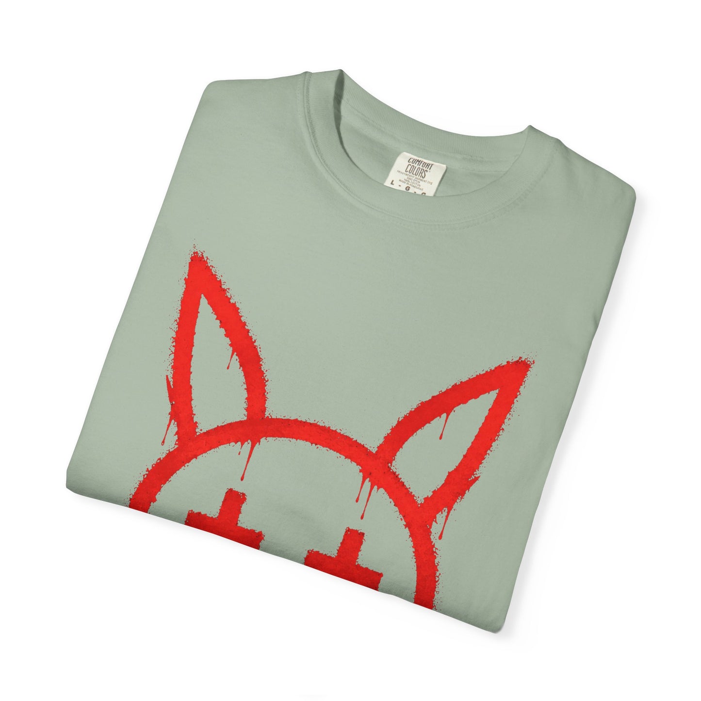 Metallic Souls Graffiti Bunny Heavyweight Streetwear T-Shirt