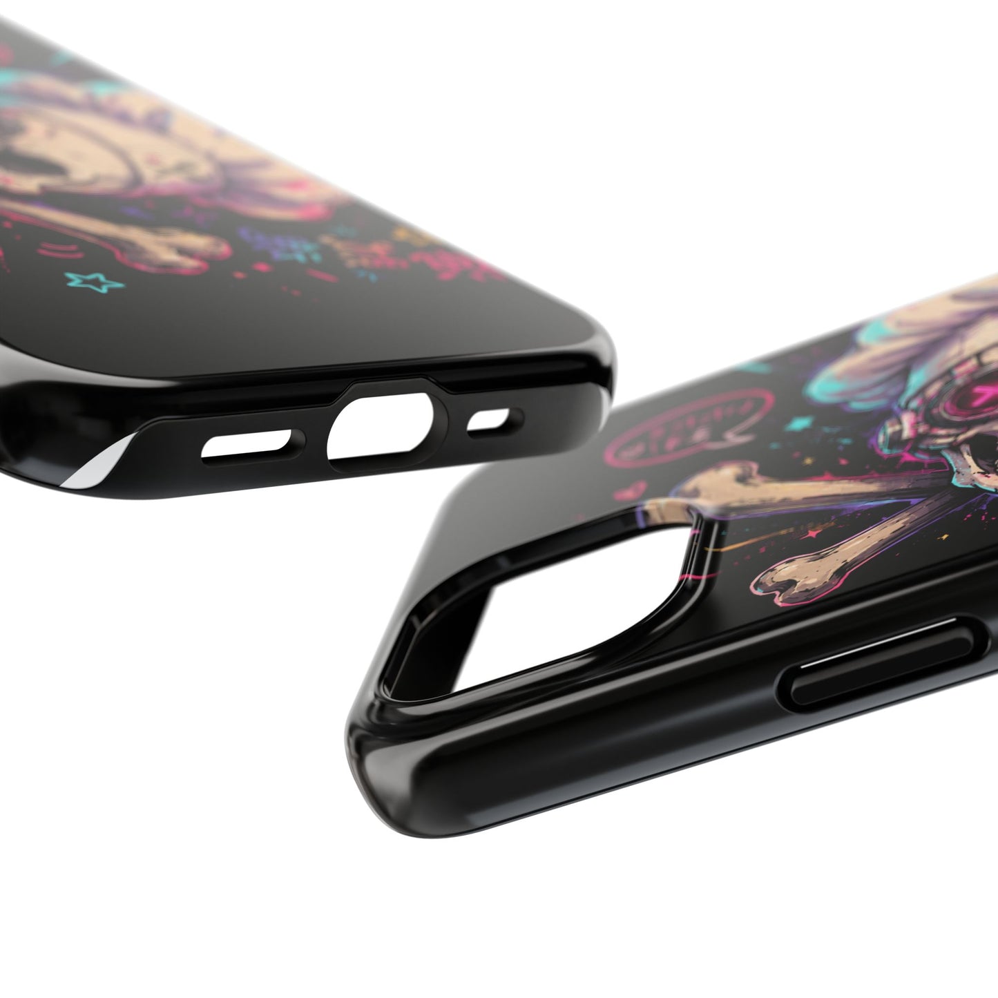 Skull & Crossbones Tough Phone Case — Neon Kawaii Punk Protection