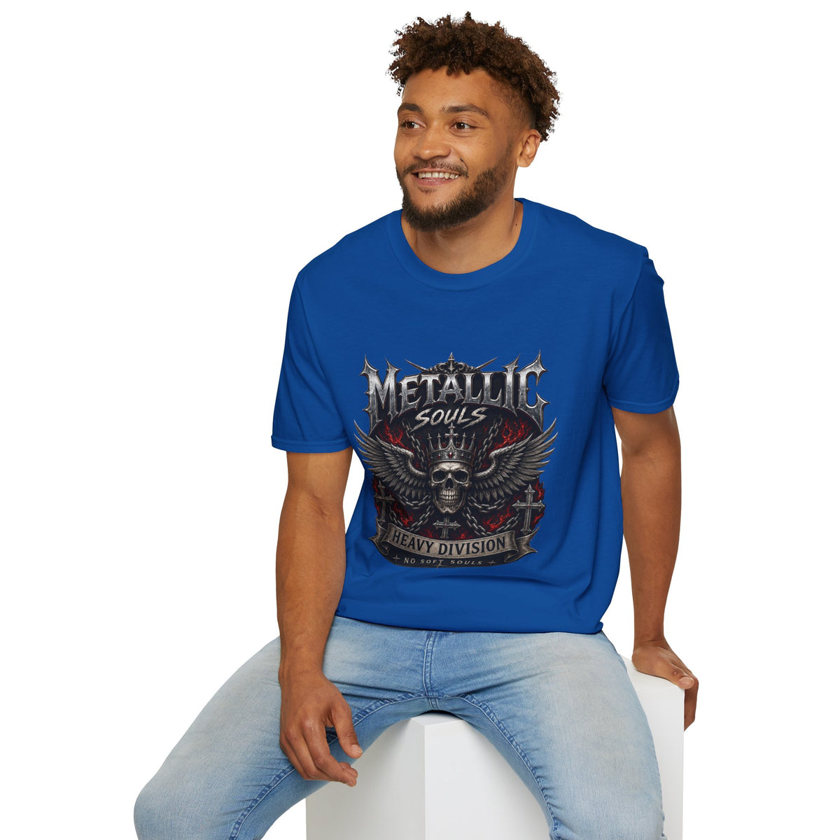Metallic Souls Skull Tee — Heavy Metal Band Graphic T-Shirt