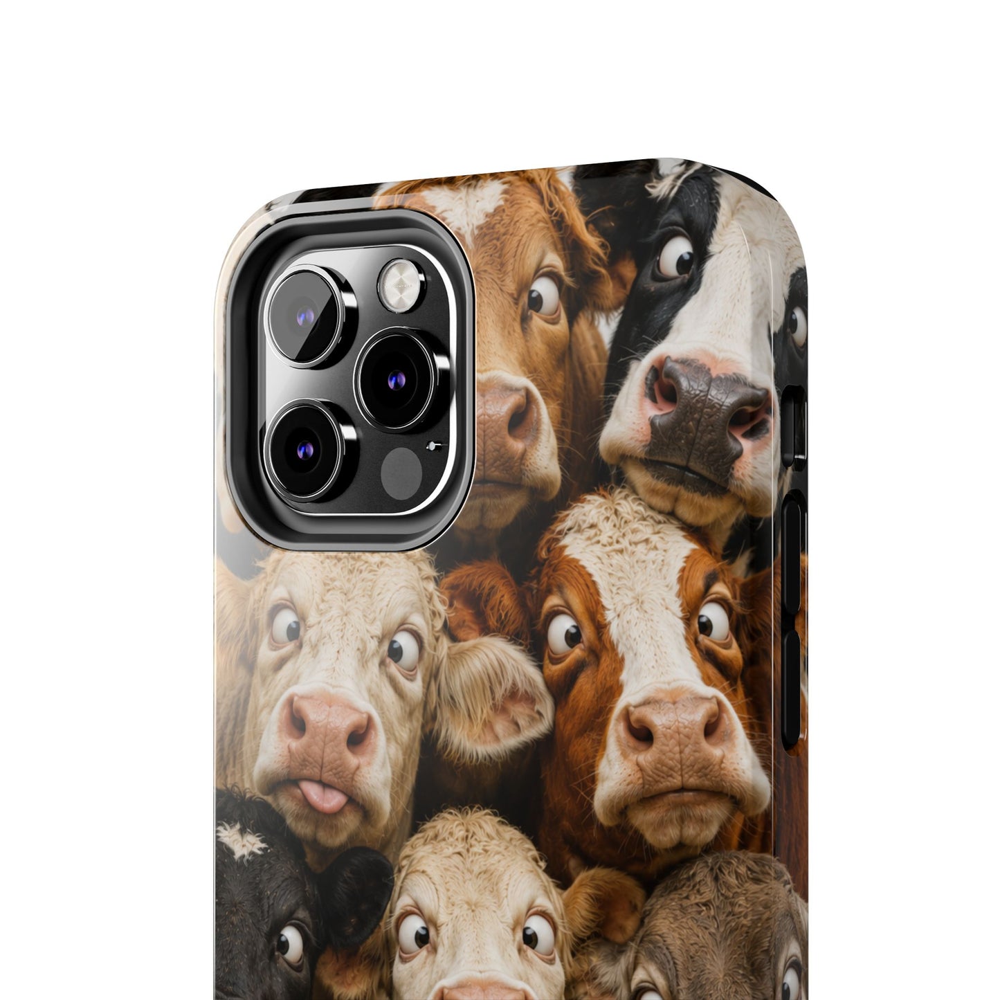 Cow Collage Tough Phone Case — Funny Farm Animal Protective Phone Cover
