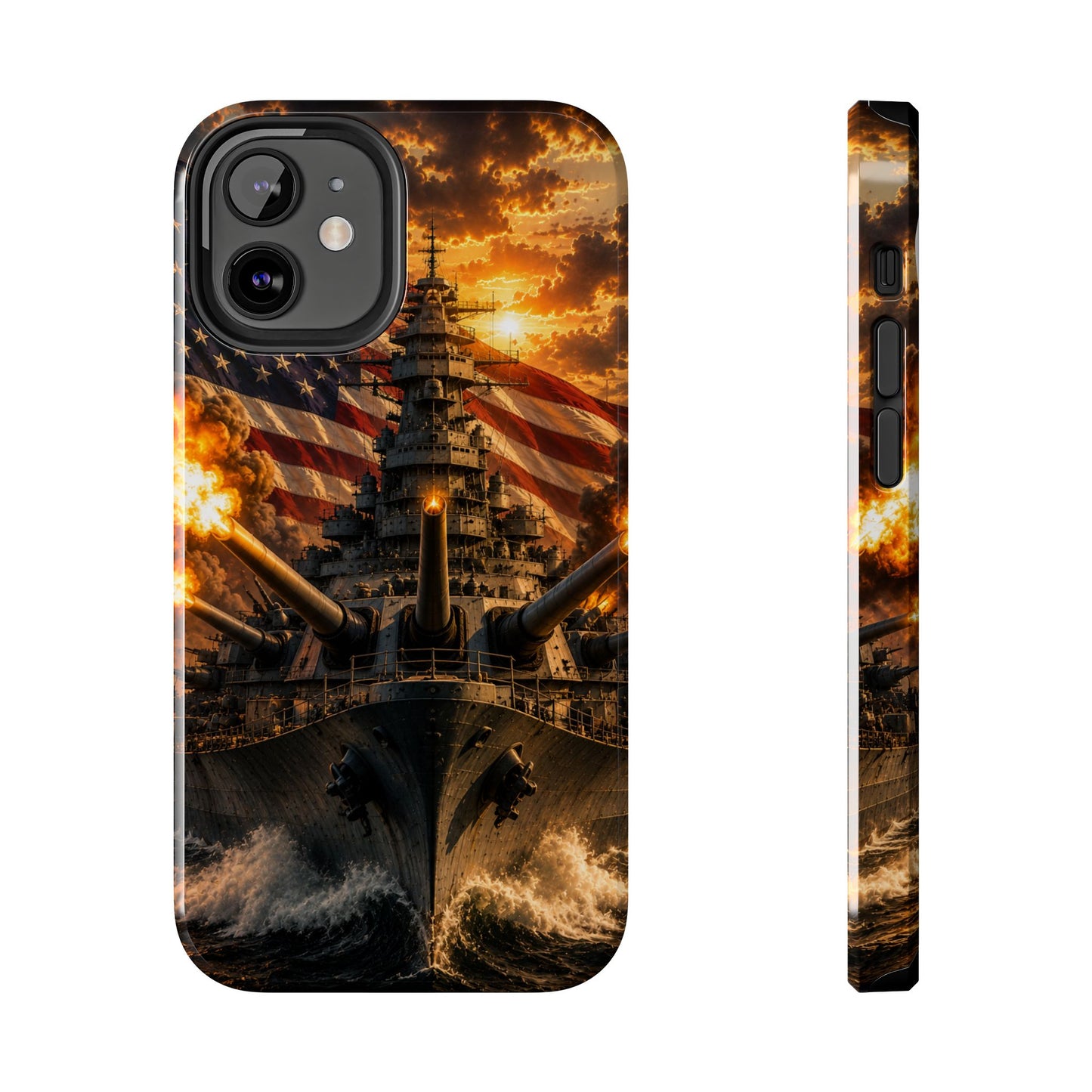 Battleship Flag Phone Case – Tough Patriotic Military iPhone Cover