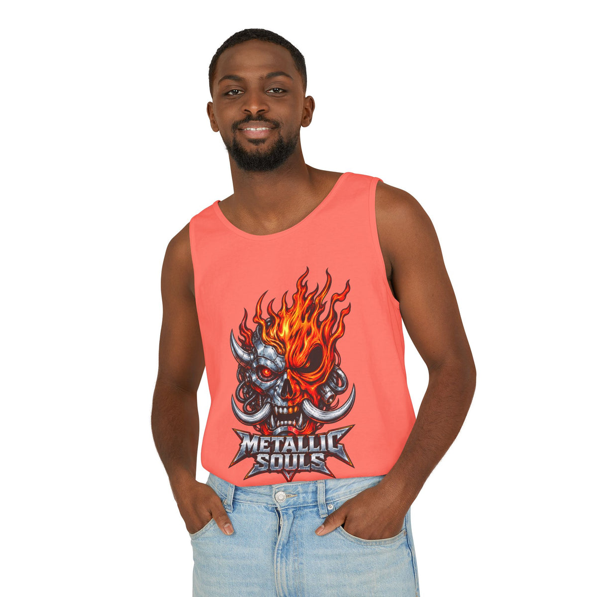 Flaming Skull "Metallic Souls" Tank Top