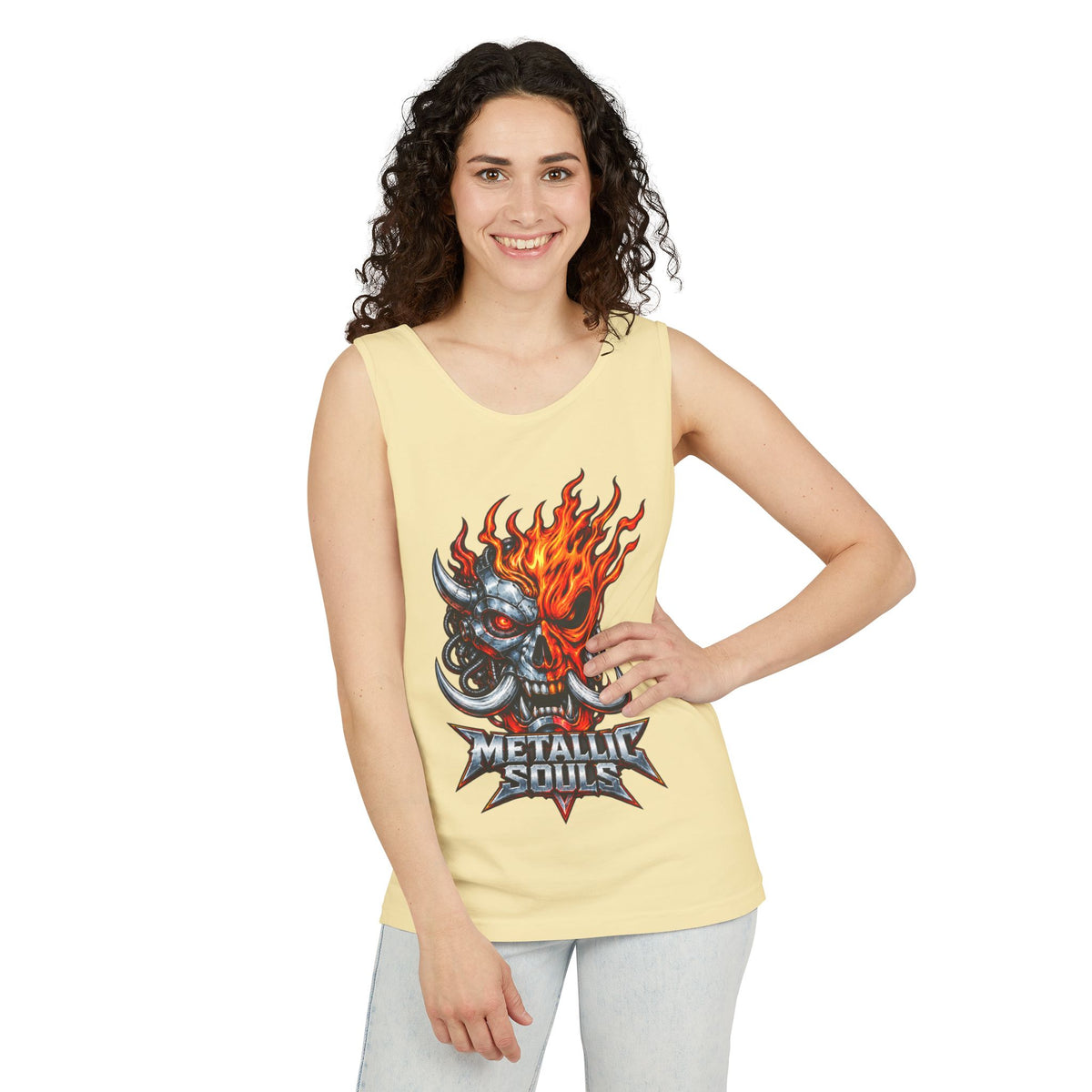 Flaming Skull "Metallic Souls" Tank Top