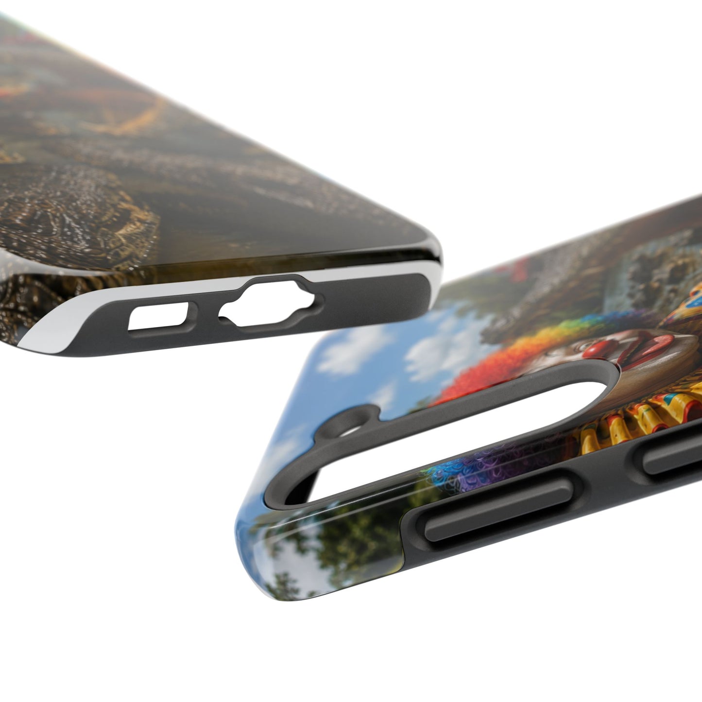 Creepy Clown Alligator Tough Phone Case — Horror Phone Cover for Scary Fans