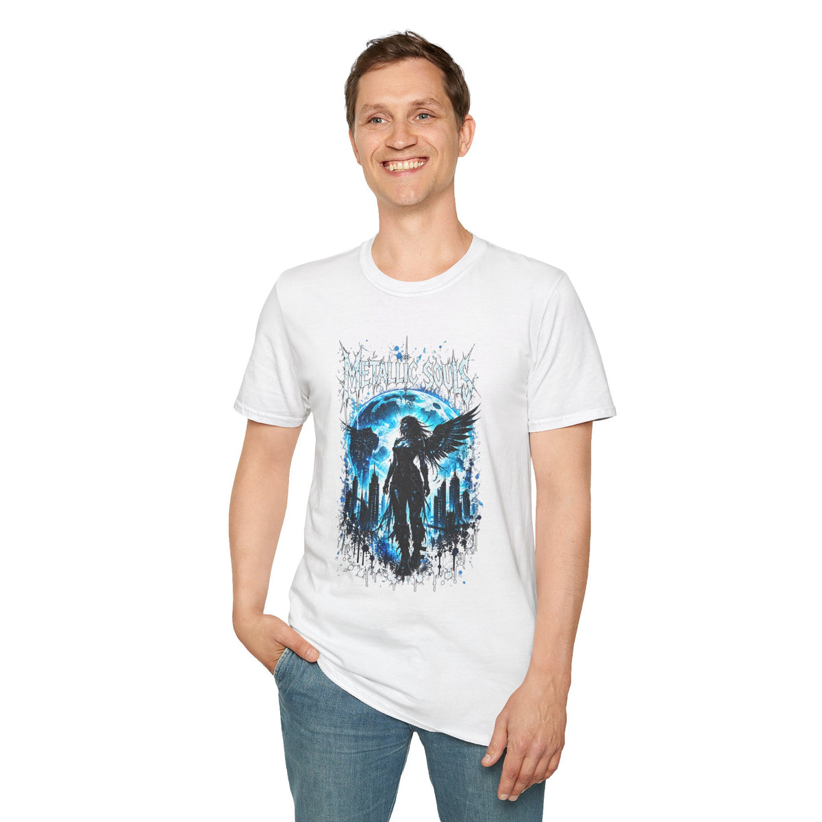 Mystical Blue Raven Forest T-Shirt