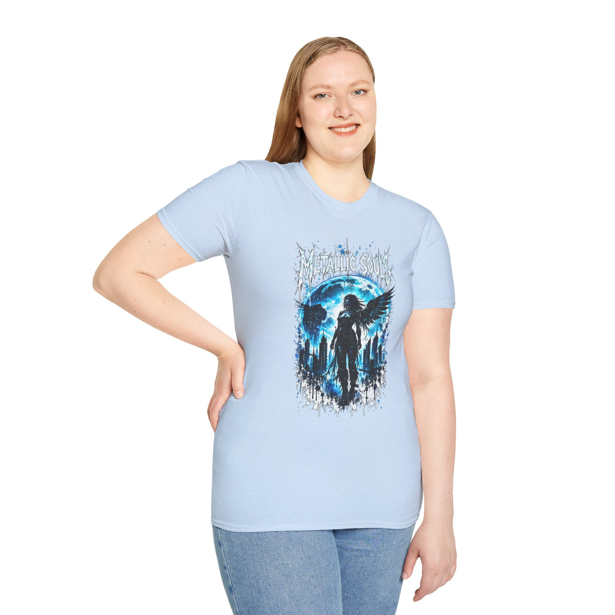 Mystical Blue Raven Forest T-Shirt