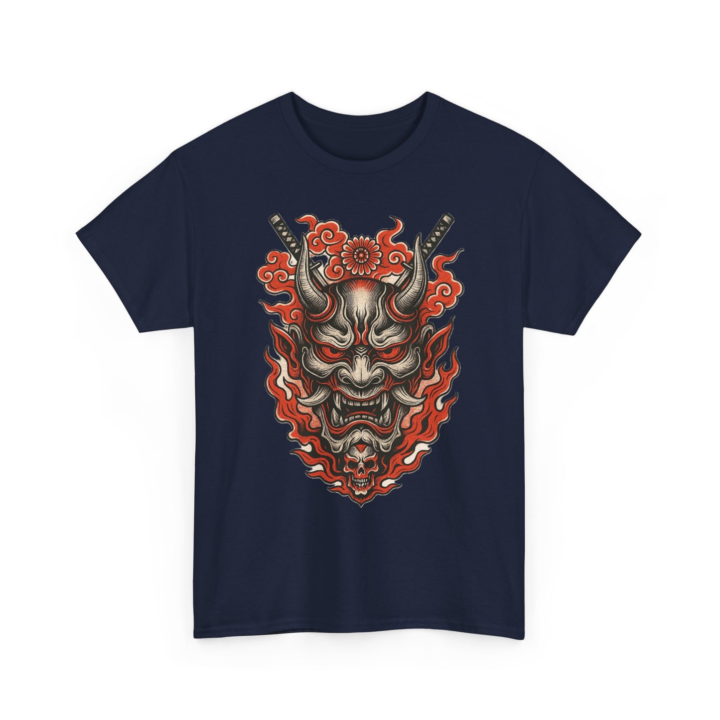 Hannya Demon Mask T-Shirt — Japanese Oni Noh Mask Art Tee