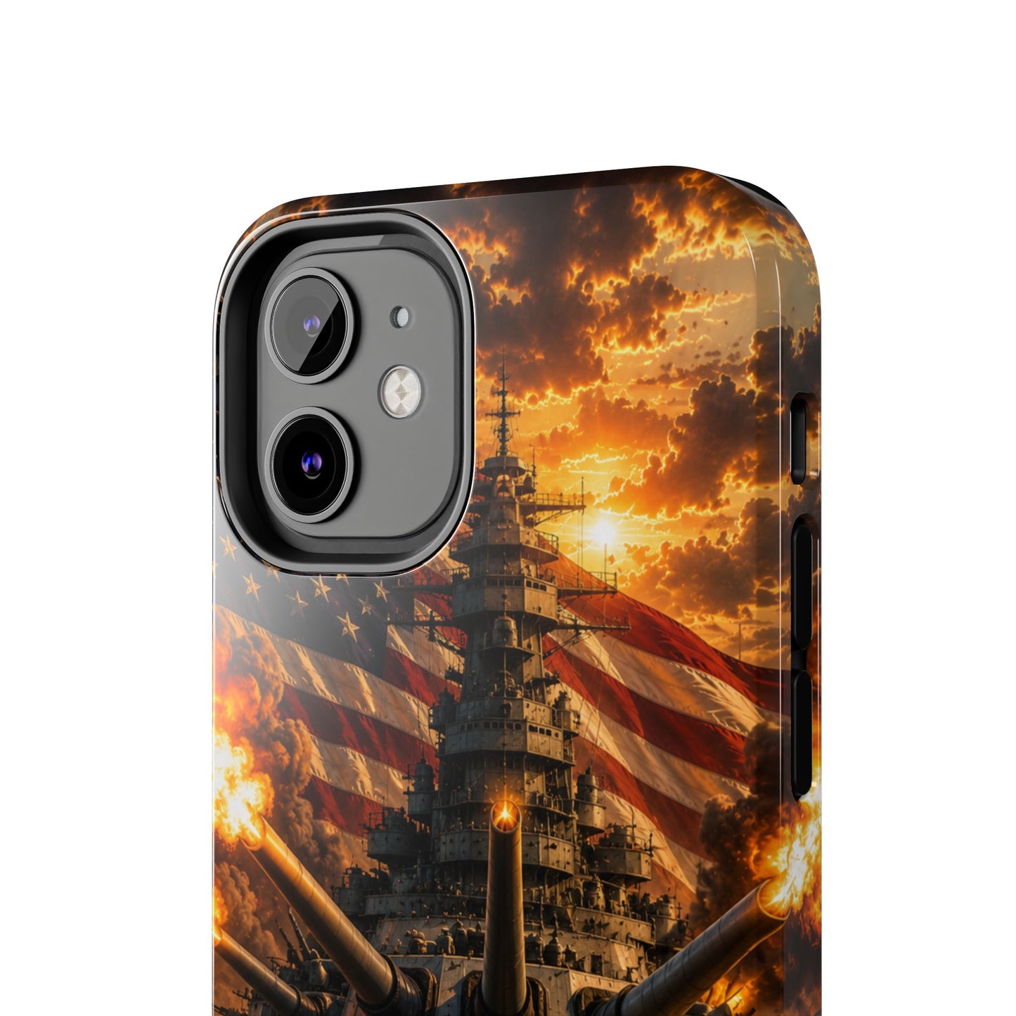 Battleship Flag Phone Case – Tough Patriotic Military iPhone Cover