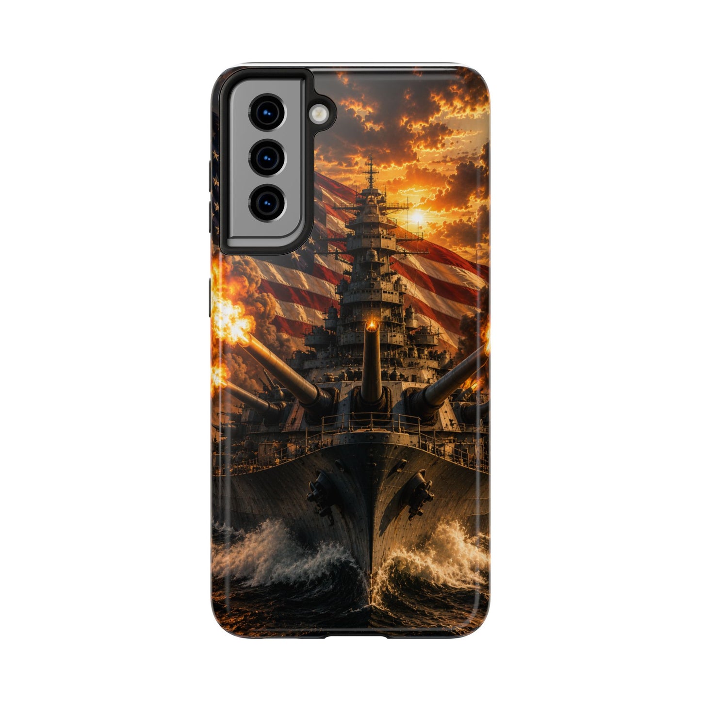 Battleship Flag Phone Case – Tough Patriotic Military iPhone Cover