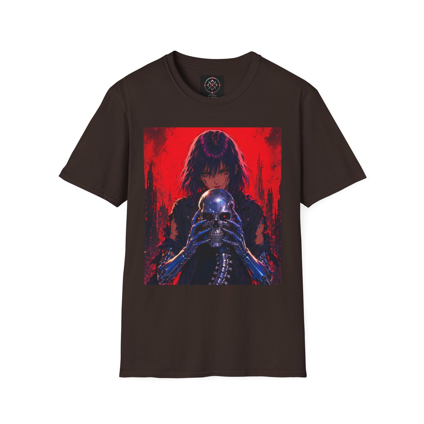Metallic Souls Gothic Tee — Mystic Fortune Teller Anime Graphic T-Shirt