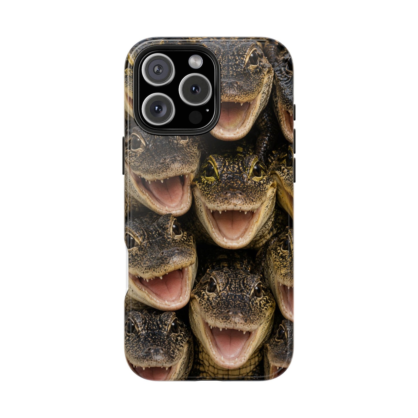Alligator Smile Tough Phone Case — Funny Gator Print Protective Phone Cover
