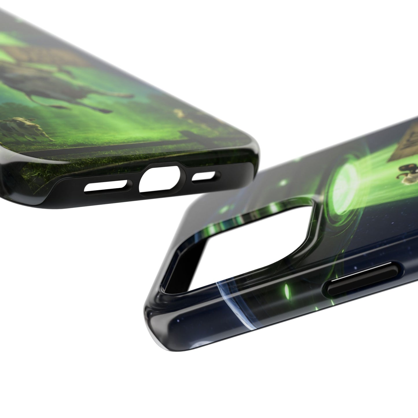 Phone Case — Funny Alien Abduction Cow Design ("Not This Again")