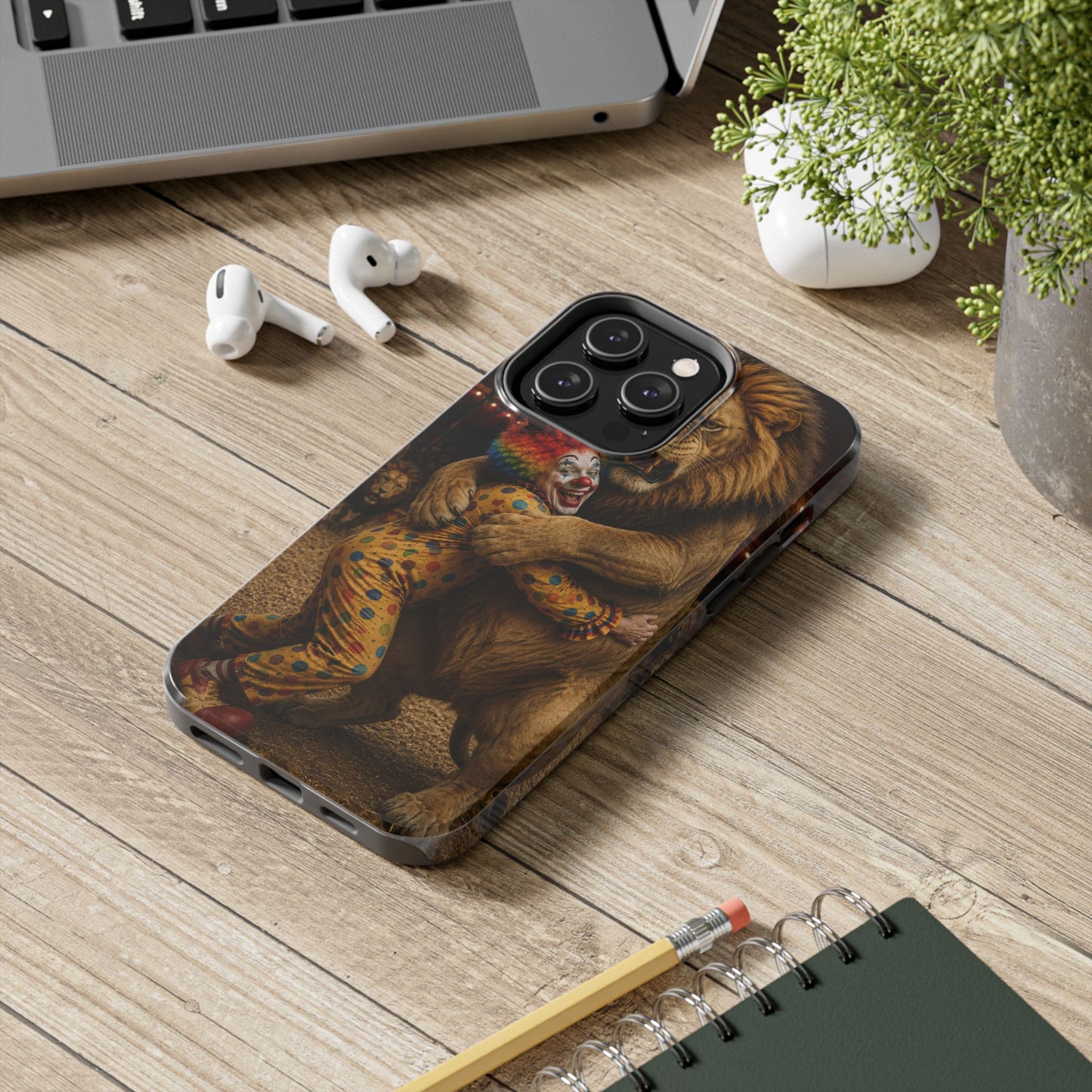 Phone Case — Lion Embrace Clown Tough Protective Case