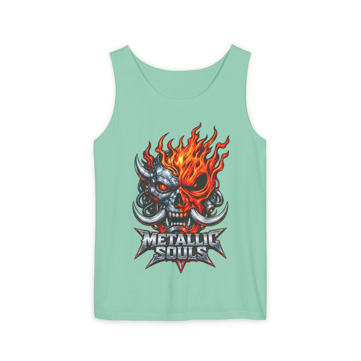 Flaming Skull "Metallic Souls" Tank Top