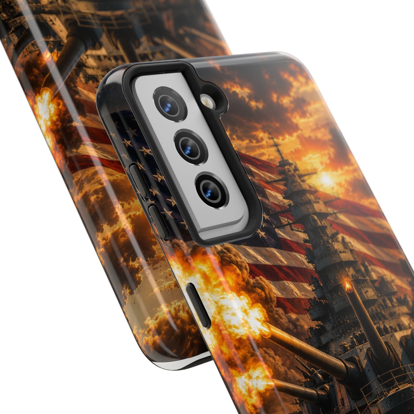 Battleship Flag Phone Case – Tough Patriotic Military iPhone Cover
