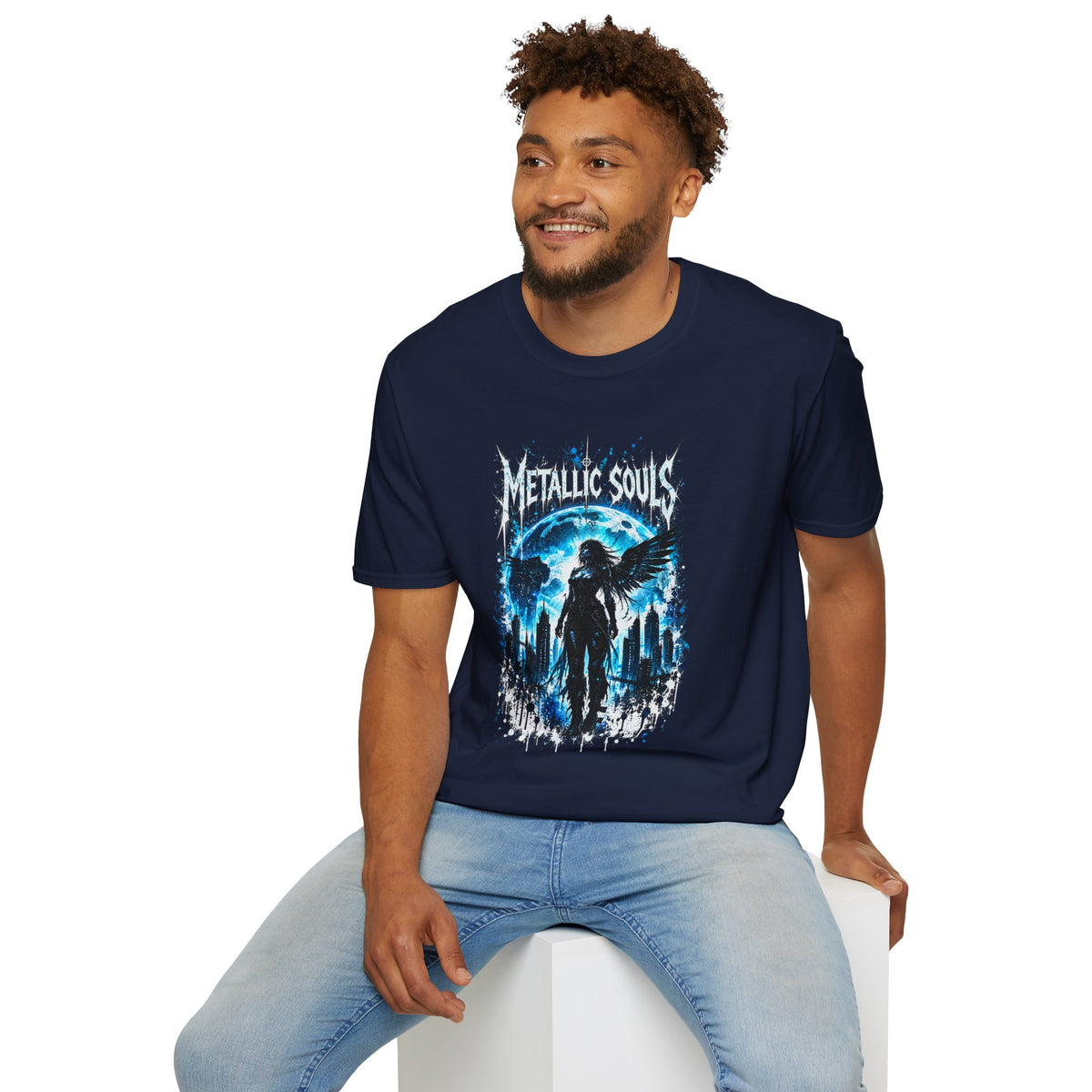 Mystical Blue Raven Forest T-Shirt