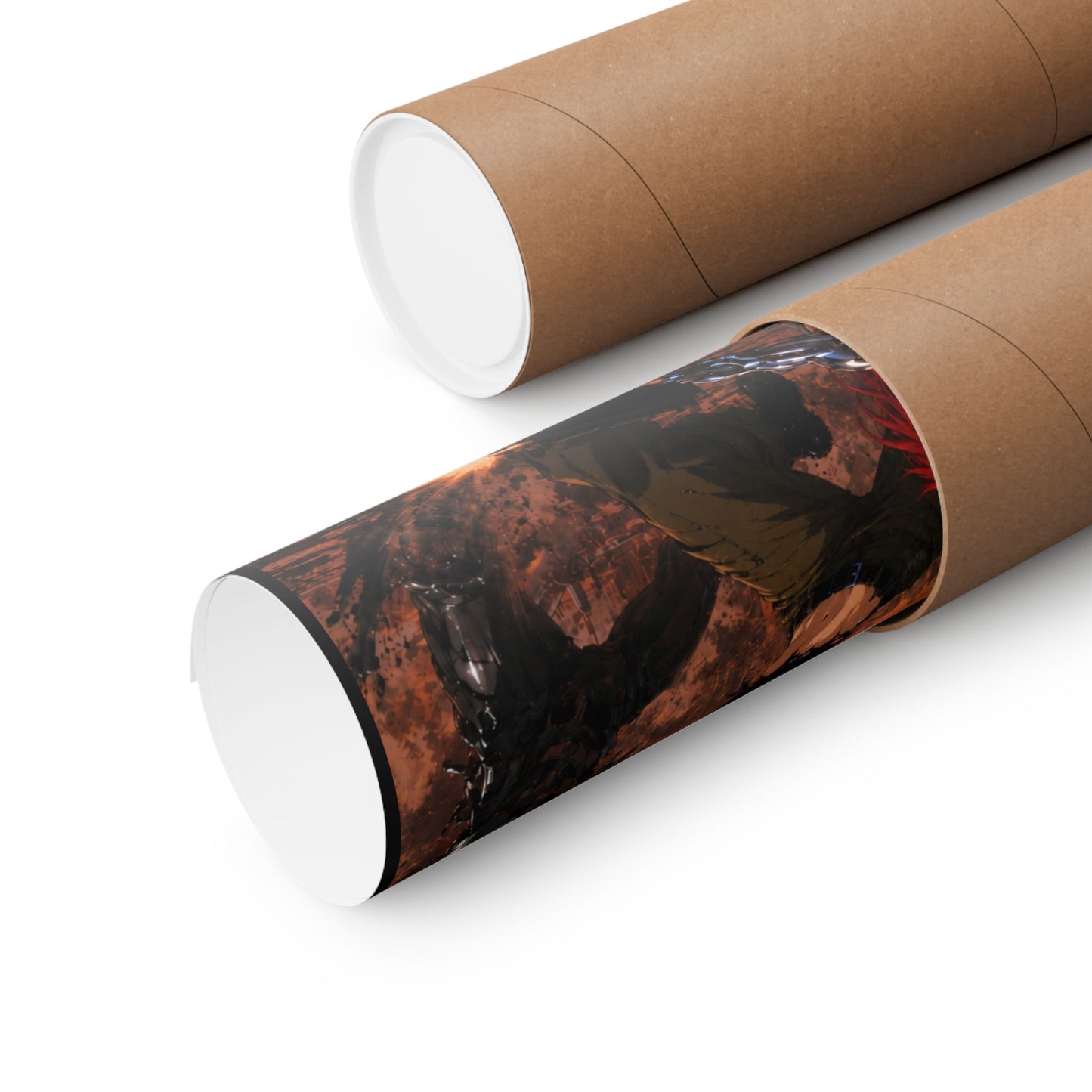 Metallic Souls Poster — Anime Sci‑Fi Action Matte Vertical Print