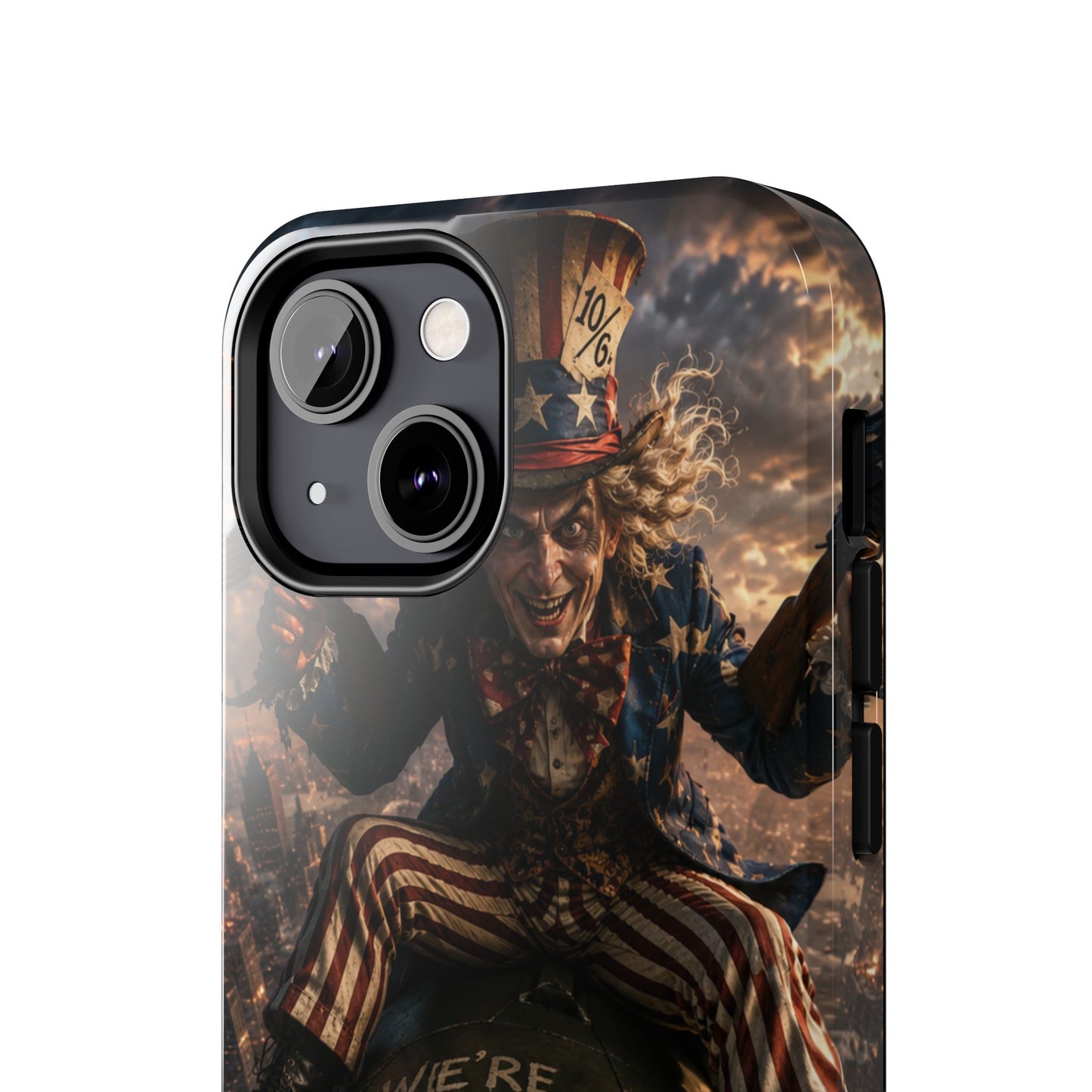 Tough Phone Case — Dark Uncle Sam 'We're All Mad Here' Nuclear Bomb Design