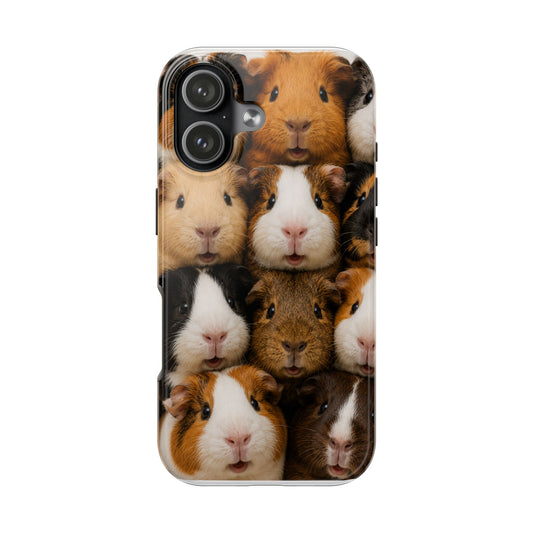 Guinea Pig Collage Tough Phone Case — Cute Small Pet Protective Phone Cover