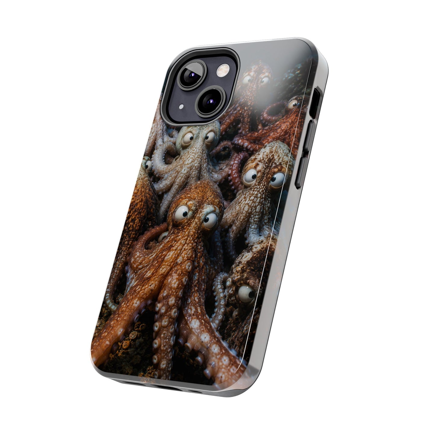 Octopus Cluster Tough Phone Case — Cute Underwater Sea Creature Protection