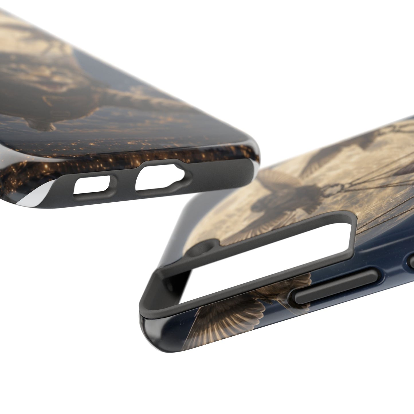 Cat Pilot Phone Case — Adventure Kitty Moonlit Flight Tough Protection