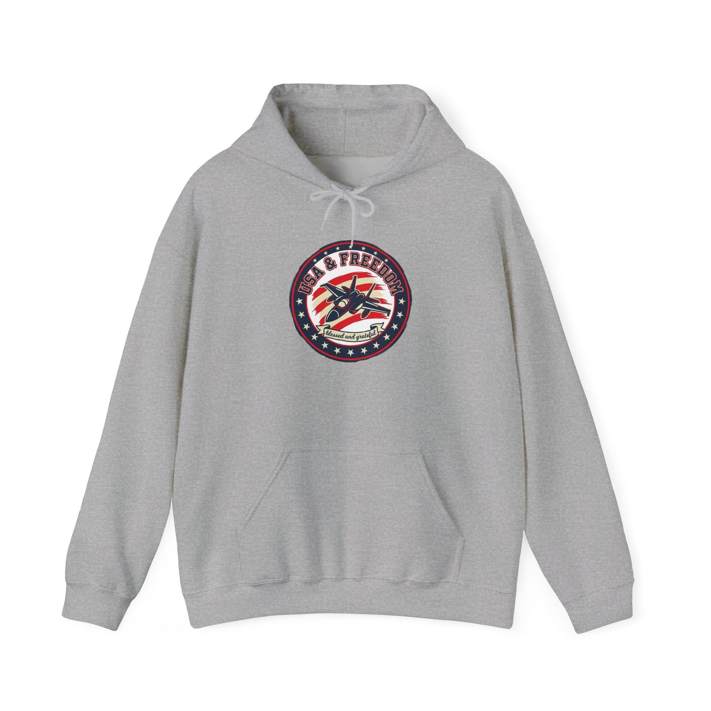 Faith & Freedom Patriotic Hoodie | vintage Americana, July 4th