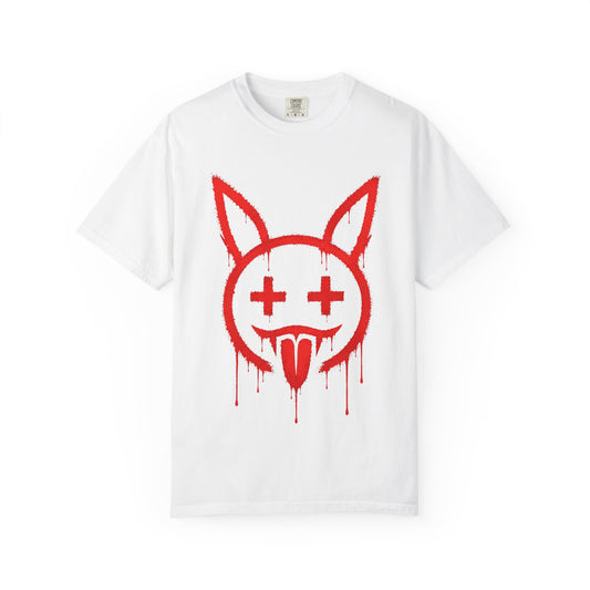 Metallic Souls Graffiti Bunny Heavyweight Streetwear T-Shirt