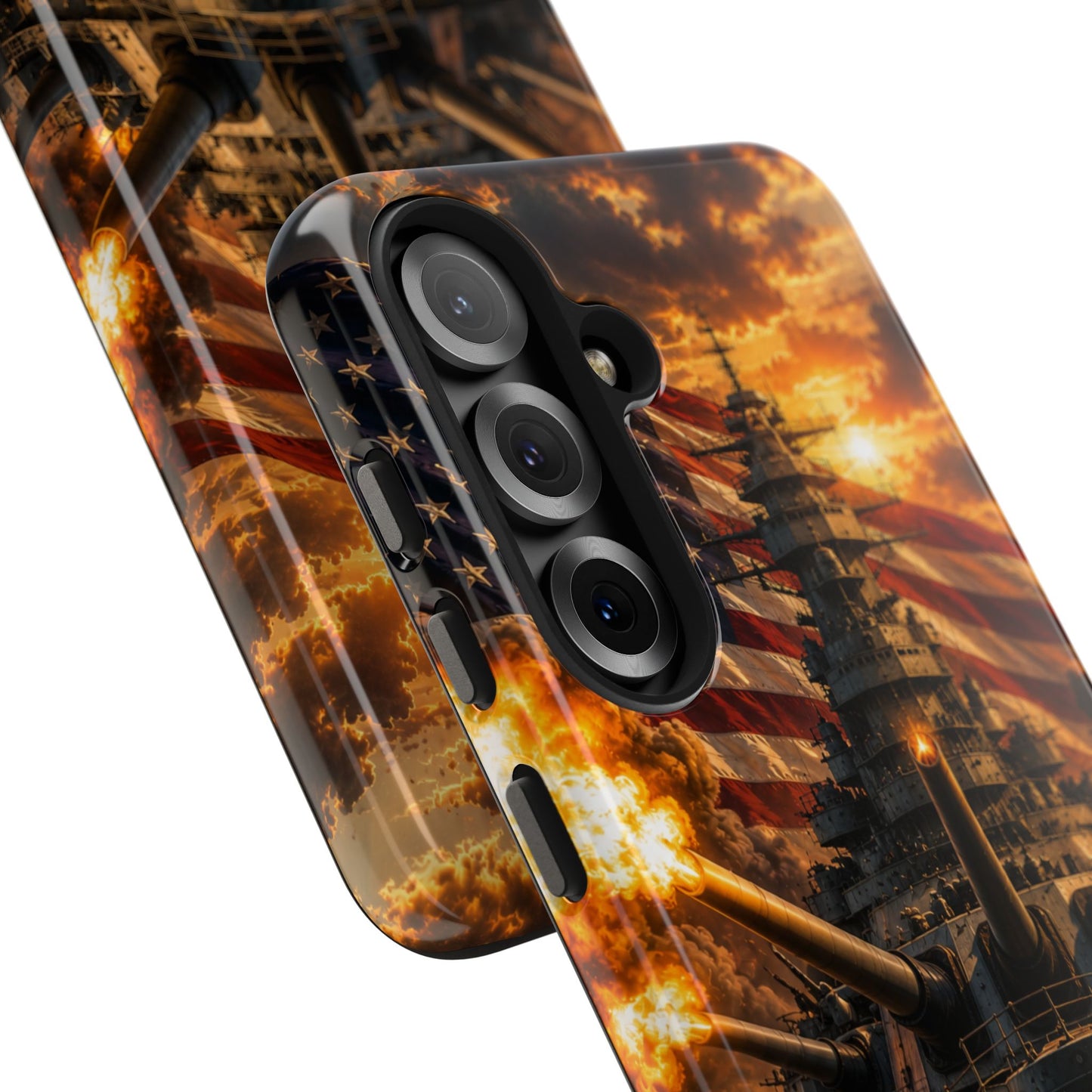 Battleship Flag Phone Case – Tough Patriotic Military iPhone Cover