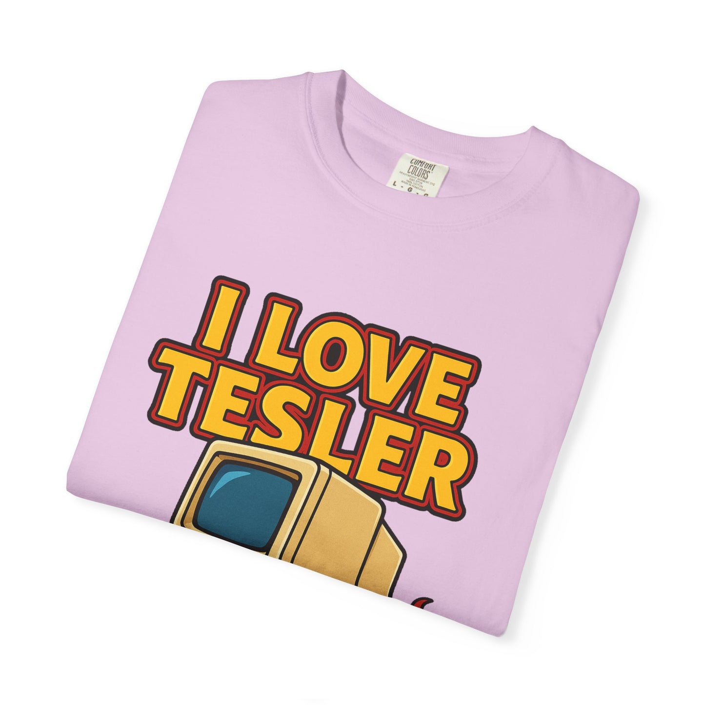 I Love Tesler Vintage Computer Tee — Retro Tech Graphic T-Shirt