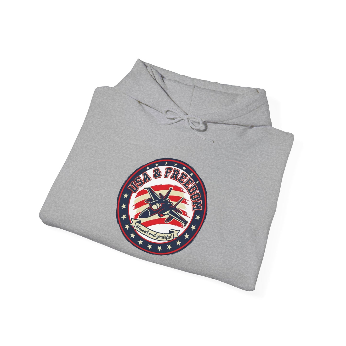 Faith & Freedom Patriotic Hoodie | vintage Americana, July 4th