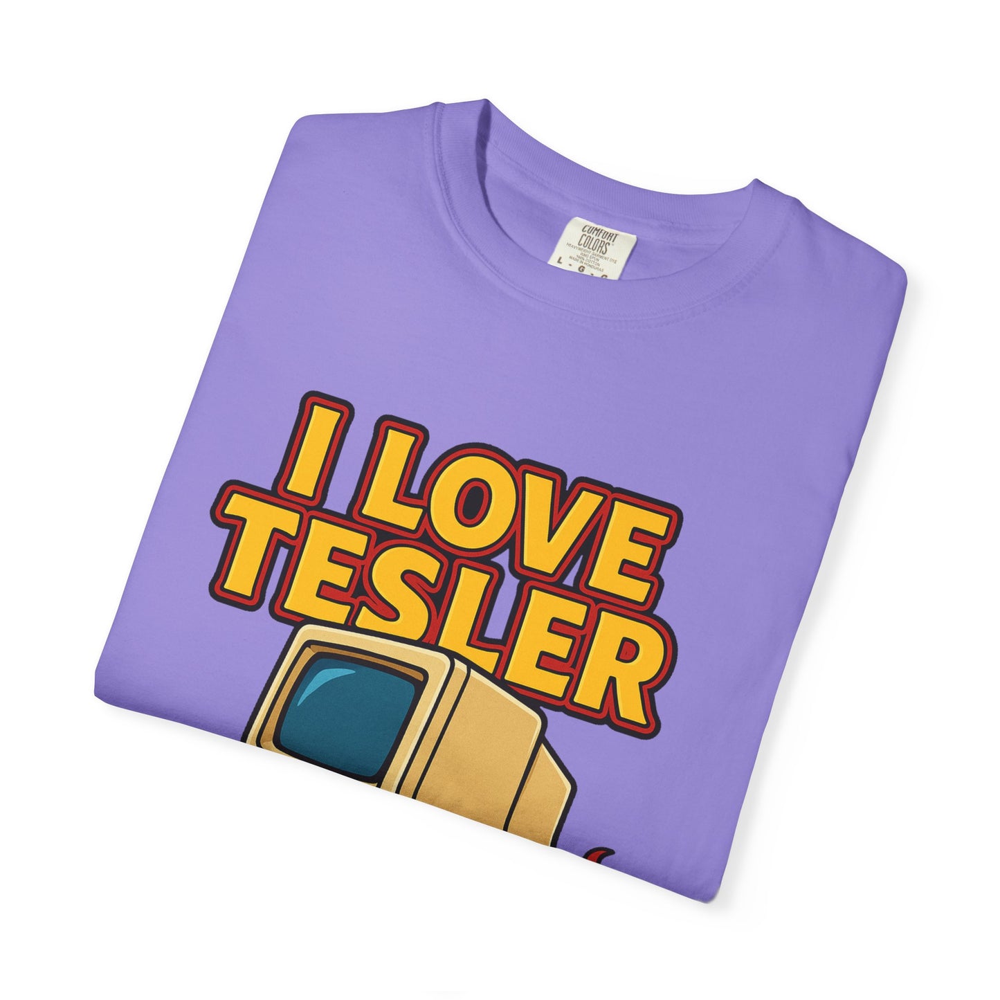 I Love Tesler Vintage Computer Tee — Retro Tech Graphic T-Shirt