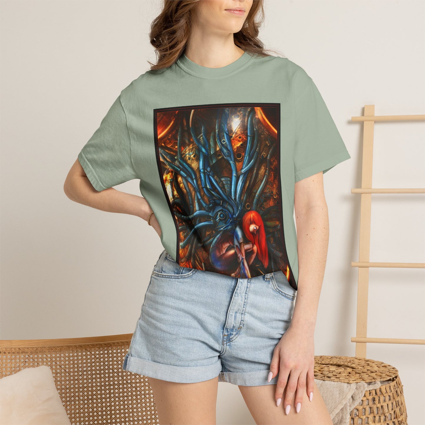 Horror Octopus Art T-Shirt — Surreal Cthulhu-Inspired Graphic Tee