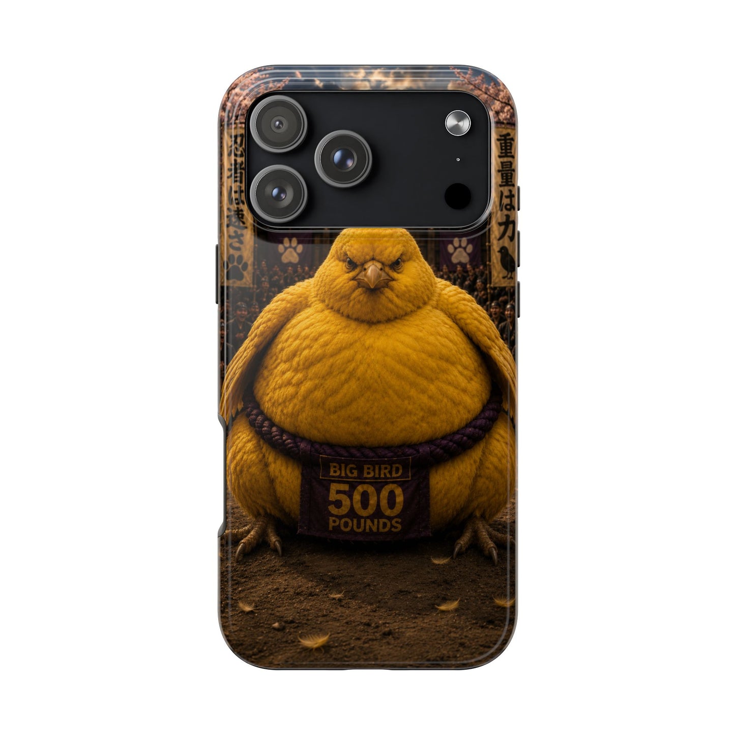 Big Bird Tough Phone Case - 500 Pounds Chubby Bird Protective Cover