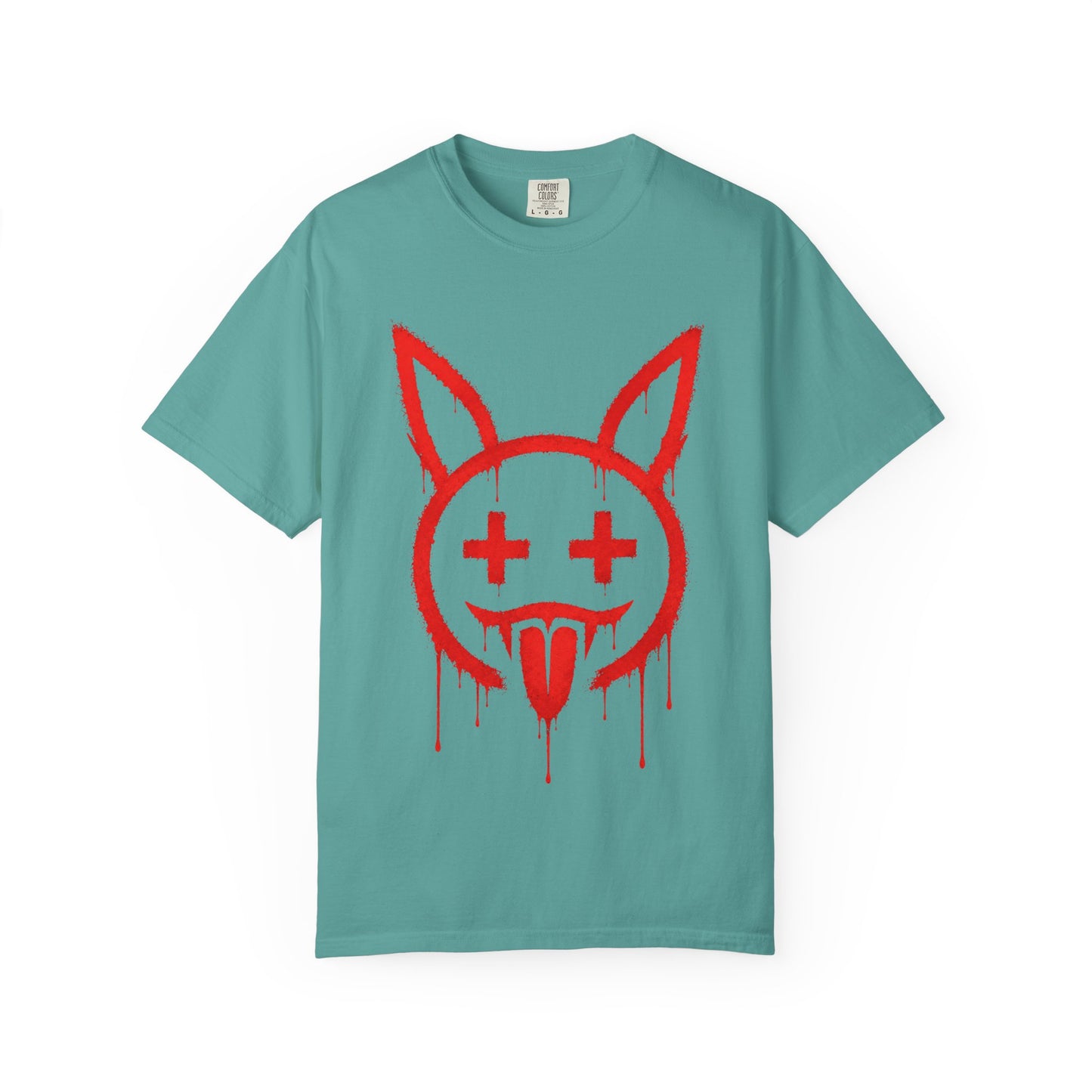 Metallic Souls Graffiti Bunny Heavyweight Streetwear T-Shirt