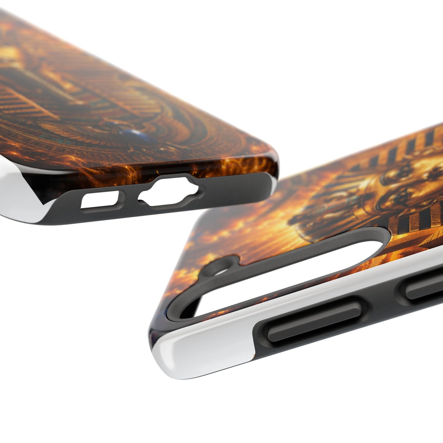 Egyptian Pharaoh Tough Phone Case — Protective Golden Tutankhamun Design