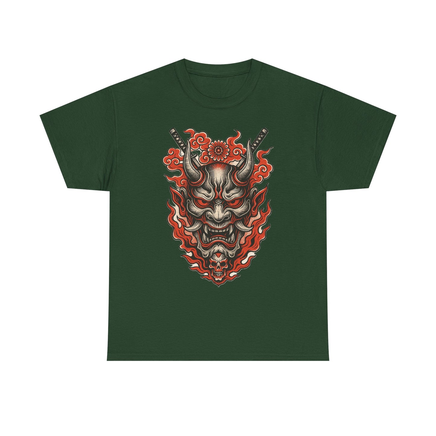 Hannya Demon Mask T-Shirt — Japanese Oni Noh Mask Art Tee