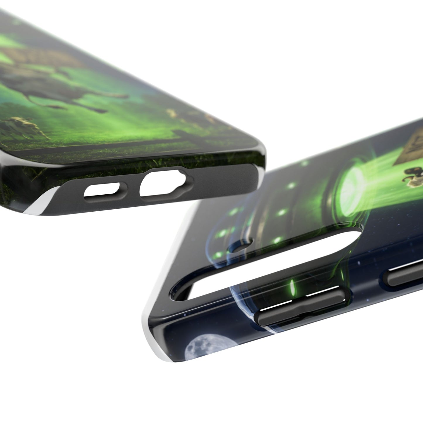 Phone Case — Funny Alien Abduction Cow Design ("Not This Again")