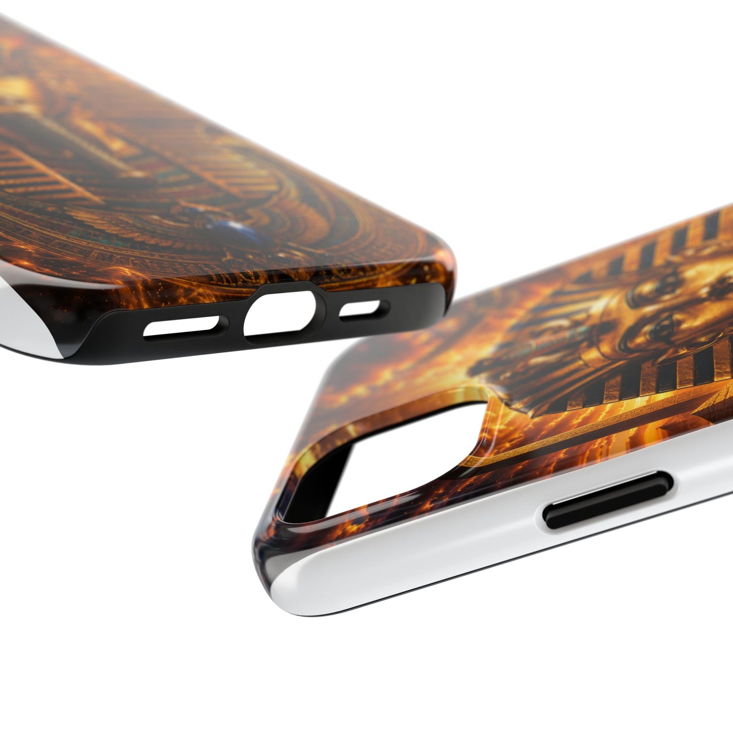 Egyptian Pharaoh Tough Phone Case — Protective Golden Tutankhamun Design