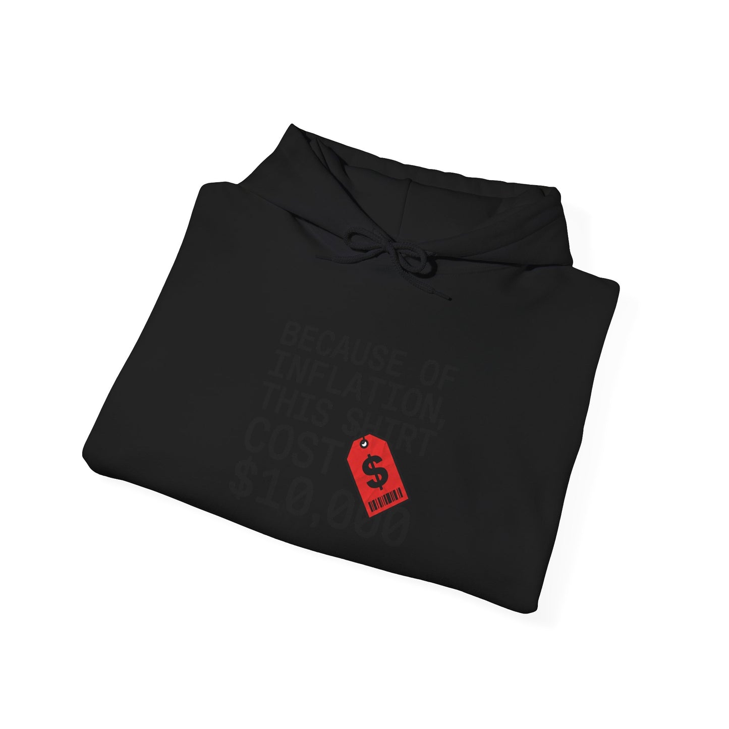 Ironic Money Flex Hoodie | sarcastic text, streetwear satire