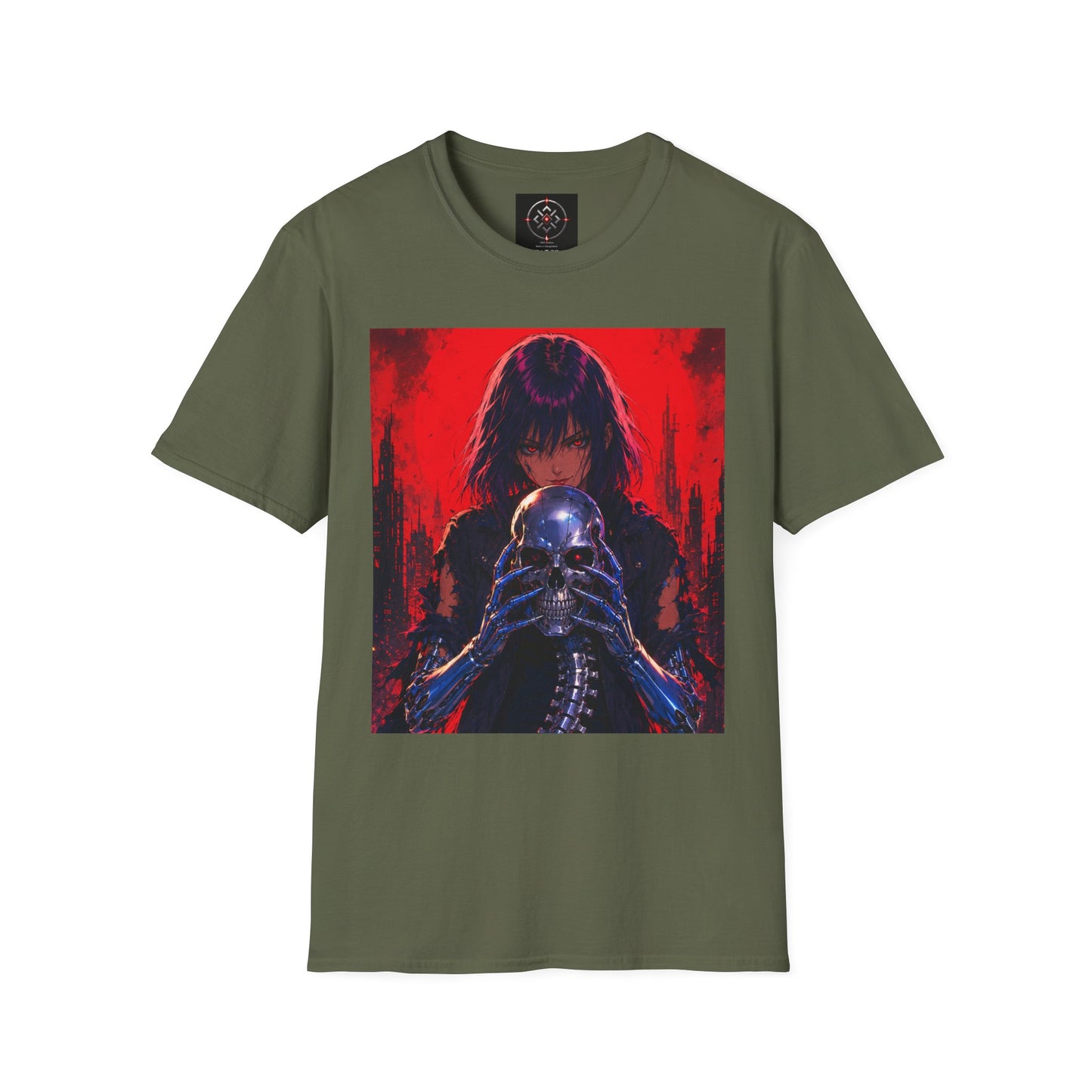 Metallic Souls Gothic Tee — Mystic Fortune Teller Anime Graphic T-Shirt