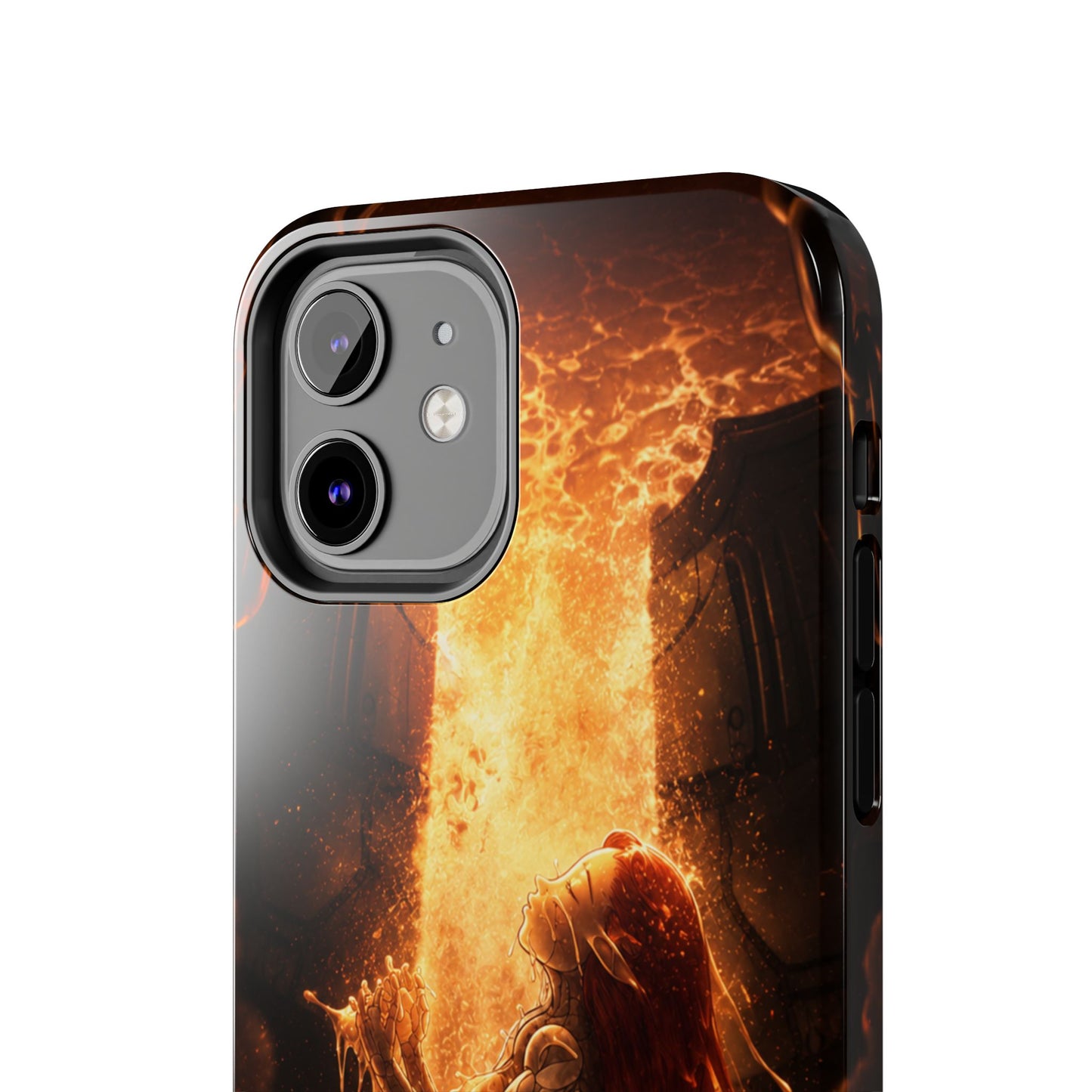 Fiery Phoenix Phone Case — Tough Protective iPhone Cover with Flame Warrior Art
