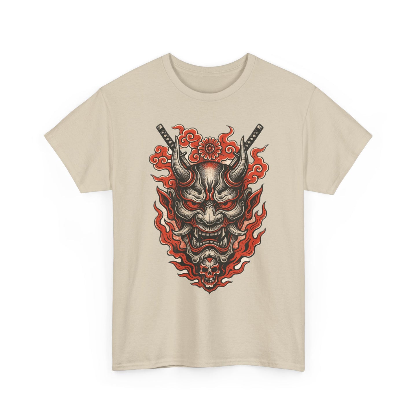 Hannya Demon Mask T-Shirt — Japanese Oni Noh Mask Art Tee