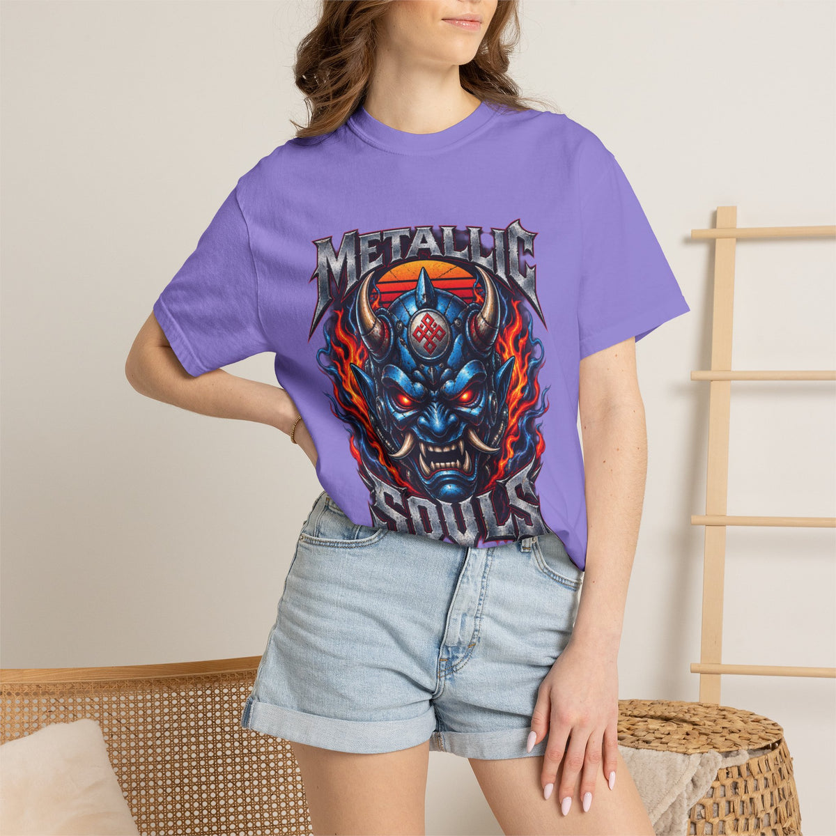Metallic Souls Demon Skull T-Shirt