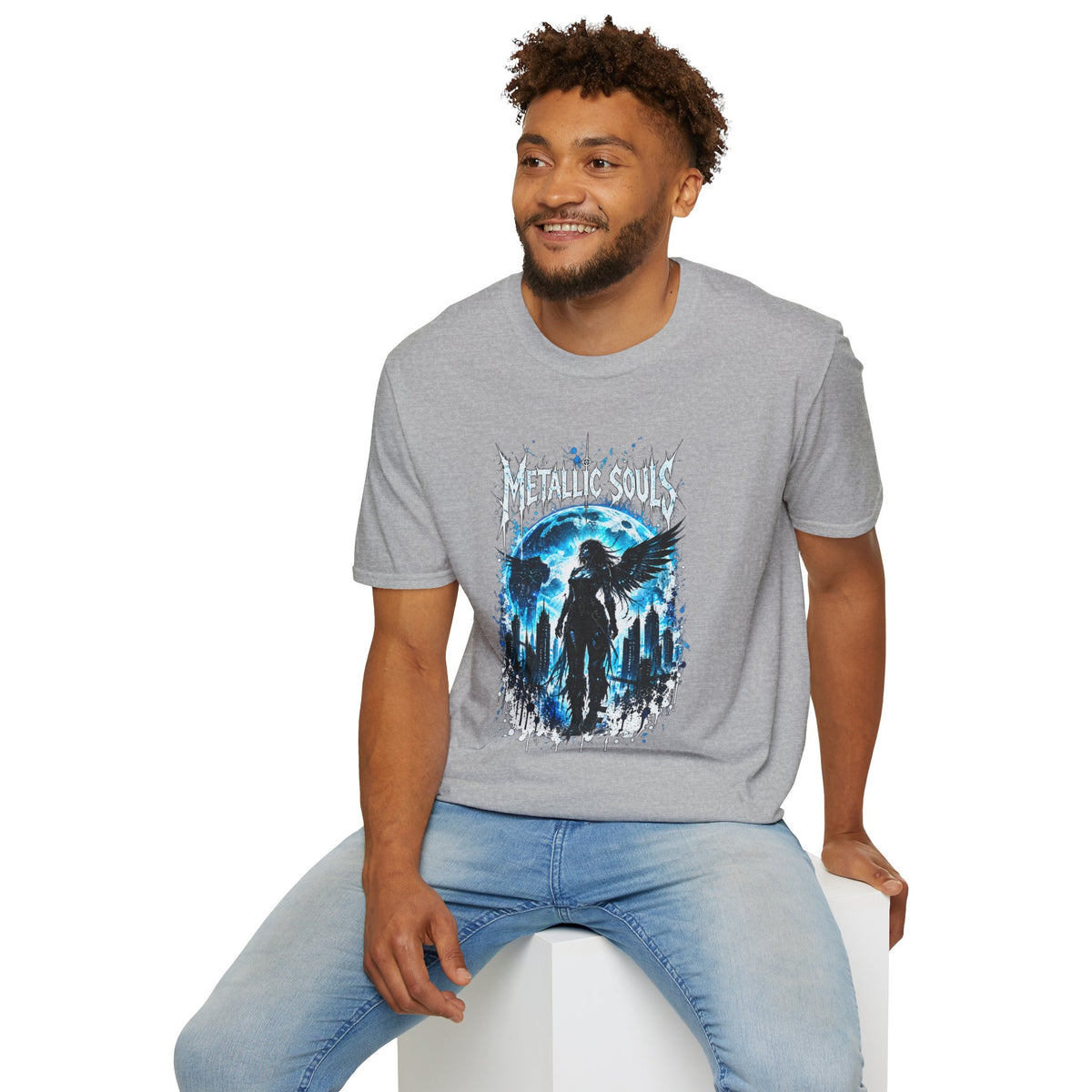 Mystical Blue Raven Forest T-Shirt