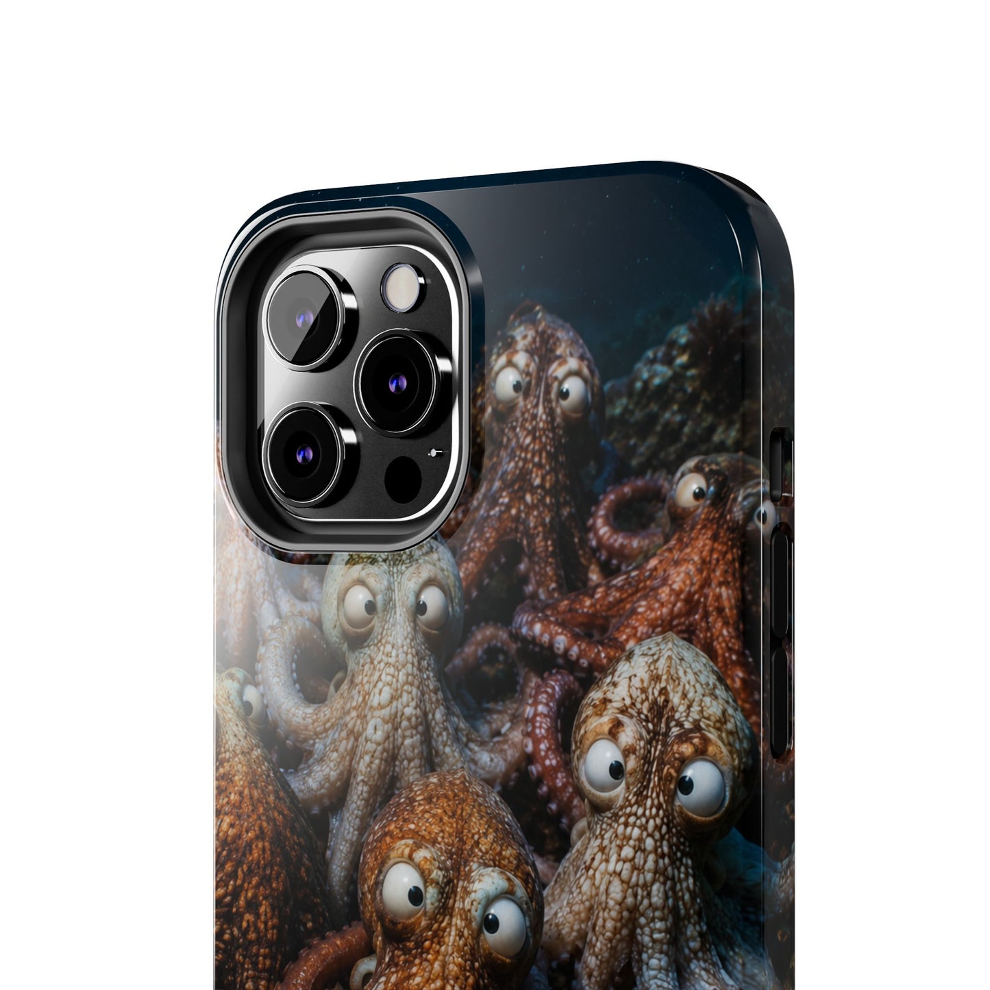 Octopus Cluster Tough Phone Case — Cute Underwater Sea Creature Protection