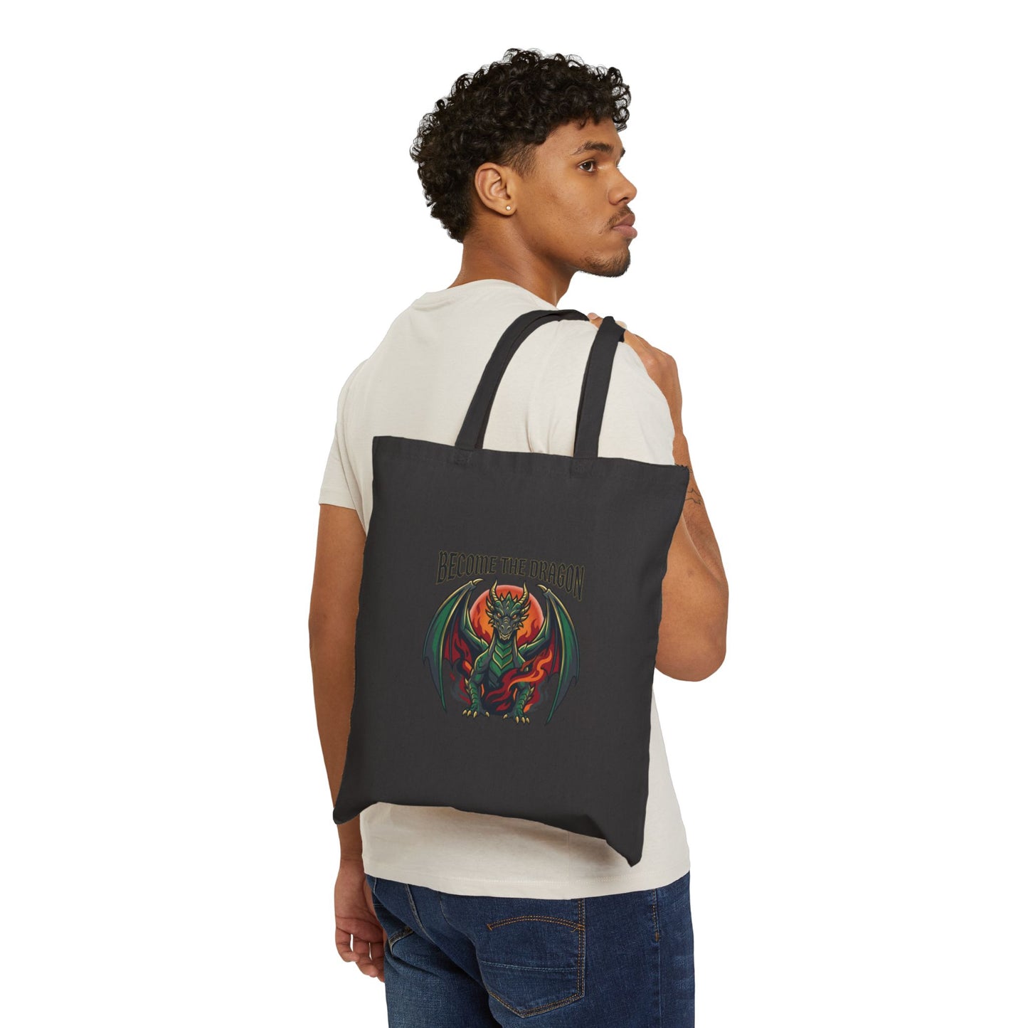 Become the Dragon Tote | dragon fantasy art, tattoo style, dark academia