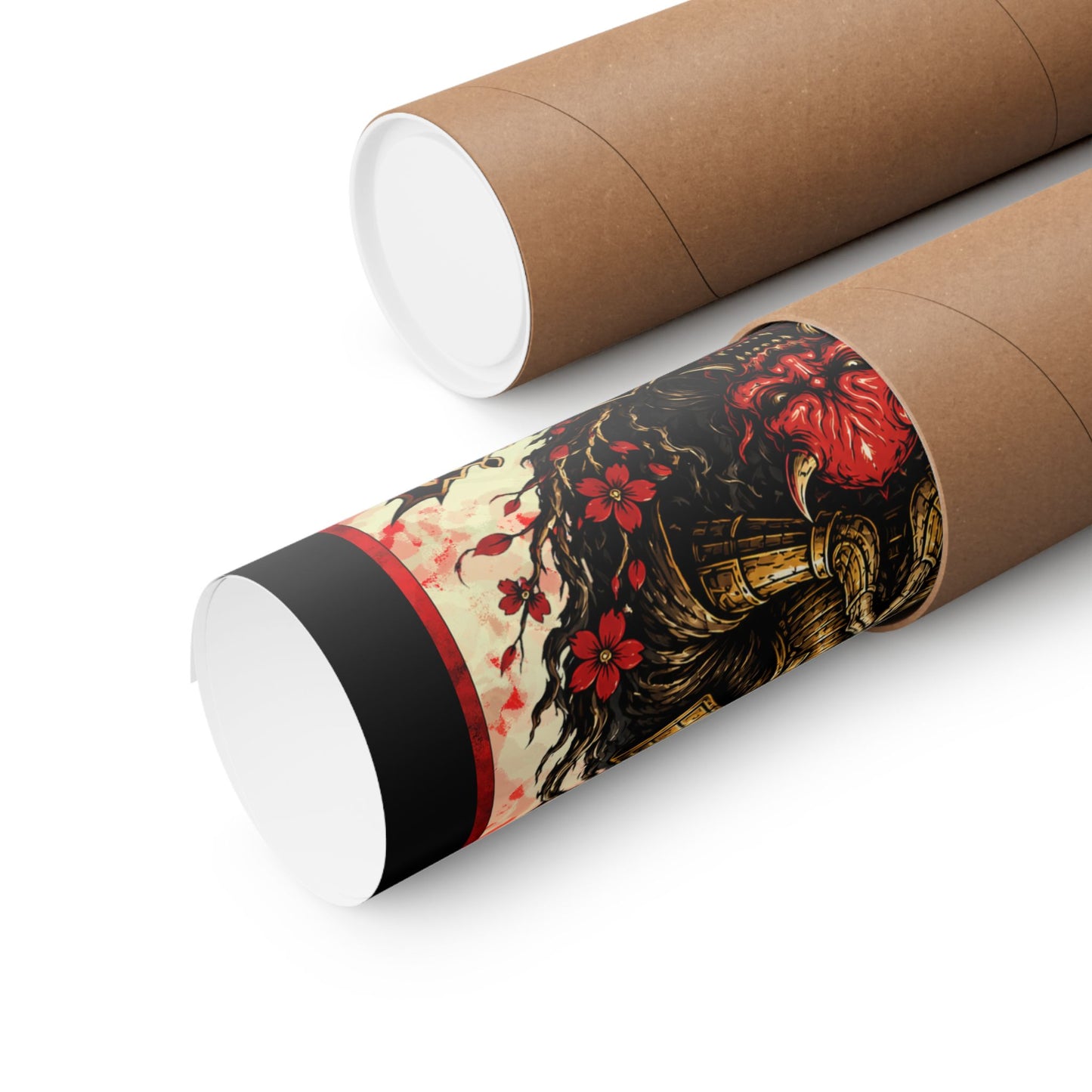 Samurai Wrath Poster — 'Wrath of the Ronin' Matte Vertical Art Print