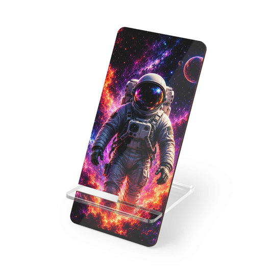 Astronaut Space Art Phone Stand — Galaxy Mobile Display Stand for Smartphones